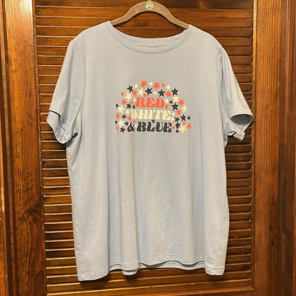 Red, White & Blue Fourth of July Tee Shirt by Sonoma - Picture 4 of 7